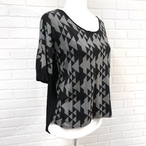 Geometric Print Top